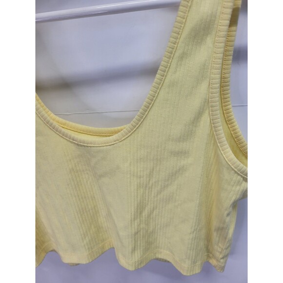 Double Zero Women's Soft Knit Workout Top Muscle Tank Top Crop Top Size L - Picture 5 of 9